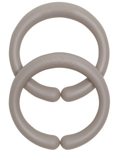 60 mm silicone suspension rings for baby accessories - Beige