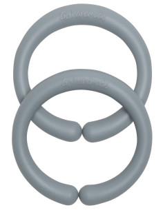 60 mm silicone suspension rings for baby accessories - Gray