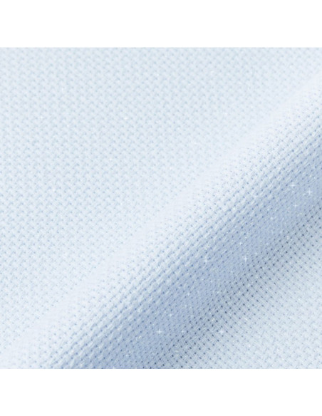 Iridescent Aida 5.5 fabric for embroidery DMC - Blue