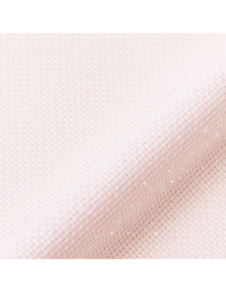 Iridescent Aida 5.5 fabric for embroidery DMC - Pink