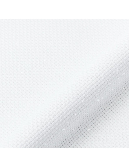 DMC iridescent Aida 5.5 fabric for embroidery - White