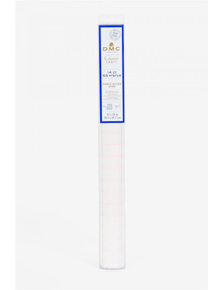 Aida 5.5 Magic Guide Embroidery Fabric DMC - White