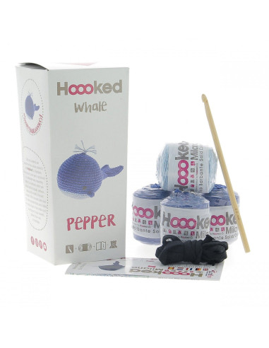 Crochet kit - Pepper the whale