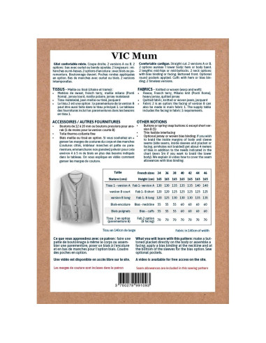 Vic Mum Vest Pattern - Ikatee
