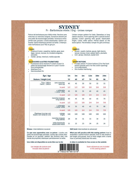 Sydney Romper Pattern - Ikatee