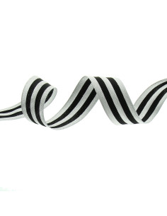 Metal stripe gallon - Black and silver