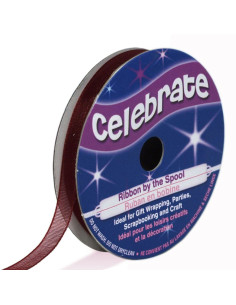 Celebrate plum organza ribbon - 6 mm x 8 m