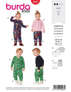 Jacket and pants pattern - Burda 9293