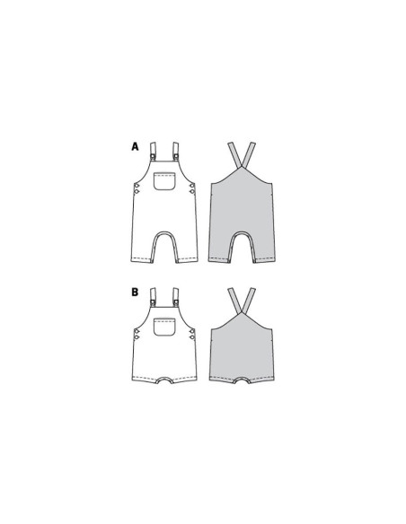 Overall and shorts pattern - Burda 9295