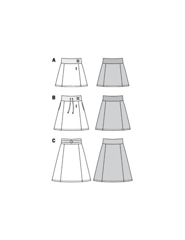 Skirt pattern - Burda 6154