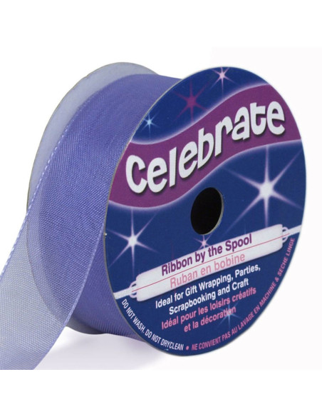 Celebrate organza ribbon lavender - 20 mm x 5 m