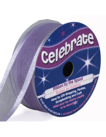 Celebrate organza ribbon lavender - 20 mm x 4 m