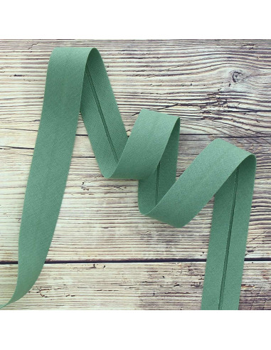 Organic cotton bias - Olive green