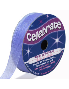 Celebrate organza ribbon lavender - 12 mm x 6 m