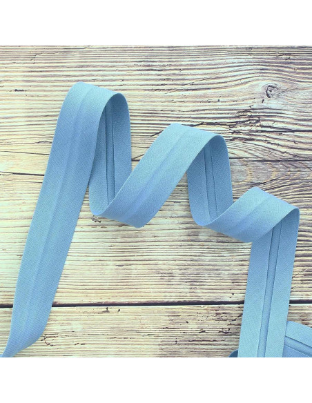 Organic cotton bias - Denim blue
