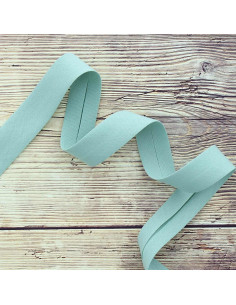 Organic cotton bias - Verdigris