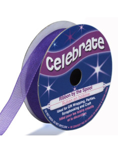 Celebrate violet organza ribbon - 9 mm x 8 m
