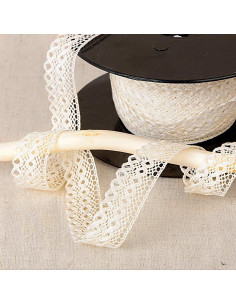 20mm Scalloped Lace - Ecru