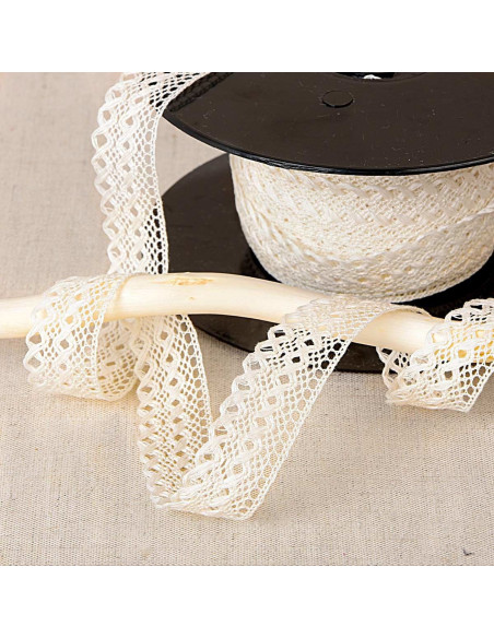 20mm Scalloped Lace - Ecru