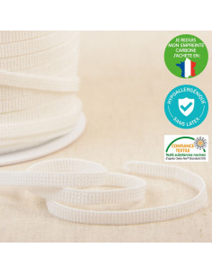 Hypoallergenic latex-free elastic - White