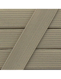 Soft elastic 15 mm - Dark beige