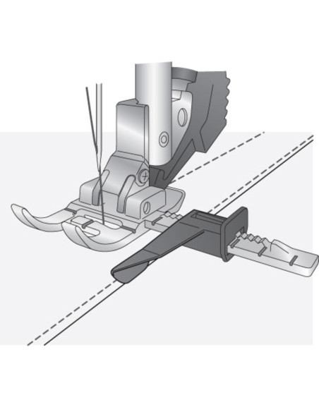 Adjustable guide foot with IDT system Pfaff