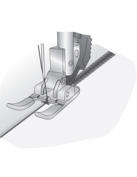 Open toe foot 6 mm with IDT system Pfaff