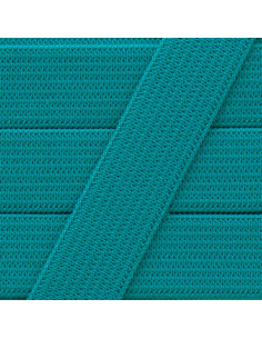Soft elastic 15 mm - Teal blue