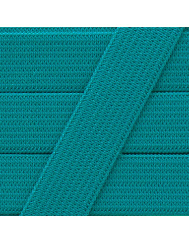 Soft elastic 15 mm - Teal blue