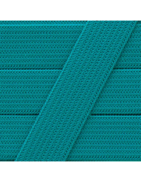 Soft elastic 15 mm - Teal blue