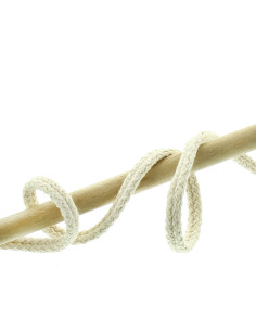 Raw double piping cord - Cream