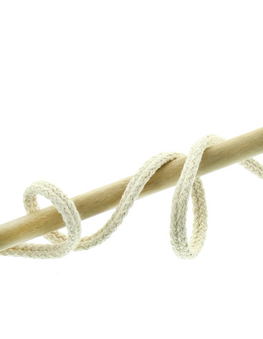 Raw double piping cord - Cream