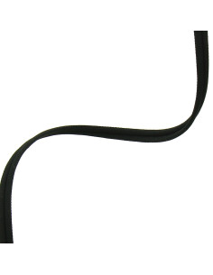 Double piping cord covered matte - Black