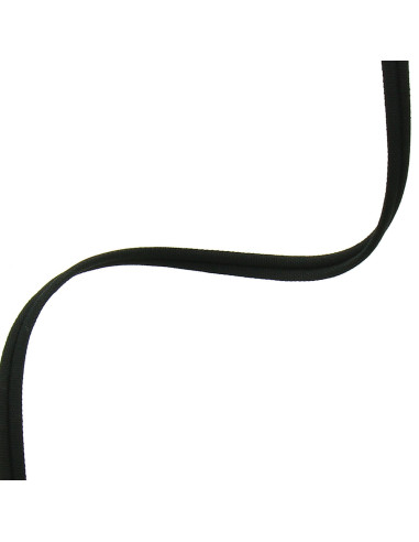 Double piping cord covered matte - Black