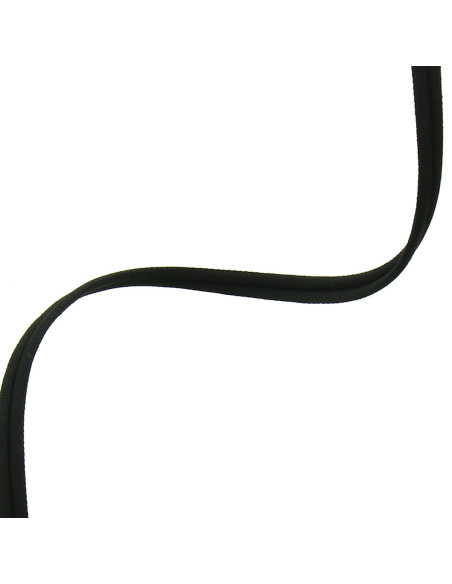 Double piping cord covered matte - Black