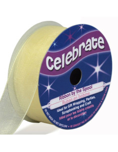 Celebrate Cream Organza Ribbon - 20 mm x 5 m