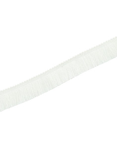 Deluxe fringe 30 mm - White