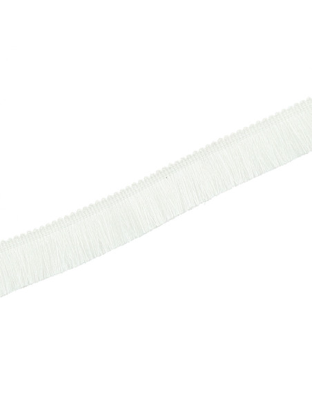 Deluxe fringe 30 mm - White