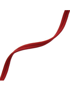 Double piping covered cord - Red