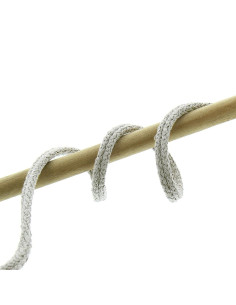 Raw double piping cord - Gray