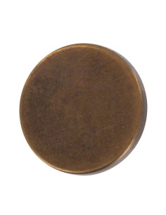 Flat button with shank - Bronze