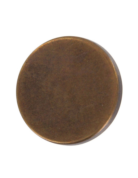Flat button with shank - Bronze
