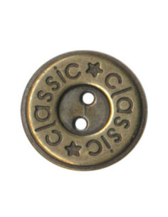 2-hole button - Classic - Bronze