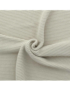Light beige textured jersey knit fabric
