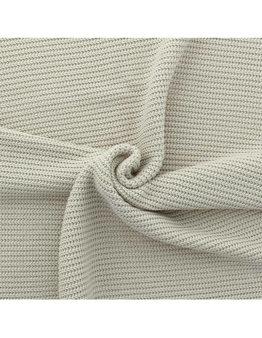 Light beige textured jersey knit fabric