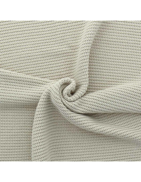 Light beige textured jersey knit fabric