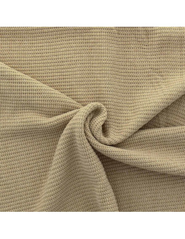 Jersey knit fabric with relief - Sand