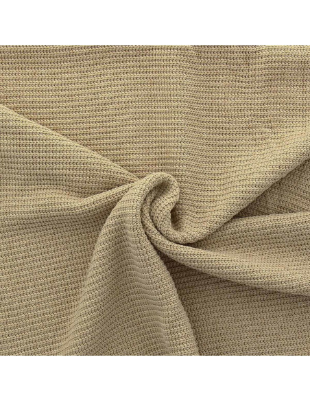 Jersey knit fabric with relief - Sand