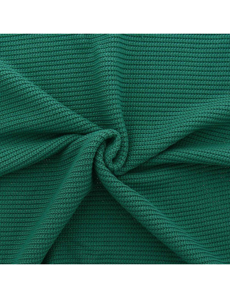 Jersey knit fabric with relief - Teal