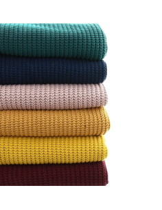 Jersey knit fabric with relief - Teal 2